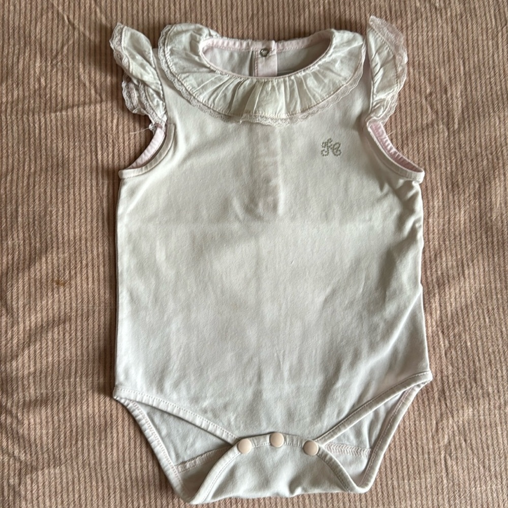 Body, light pink, with lace, tartine et chocolat, 1y